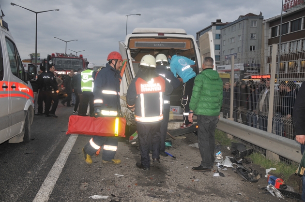 Silivri'de korkunç kaza