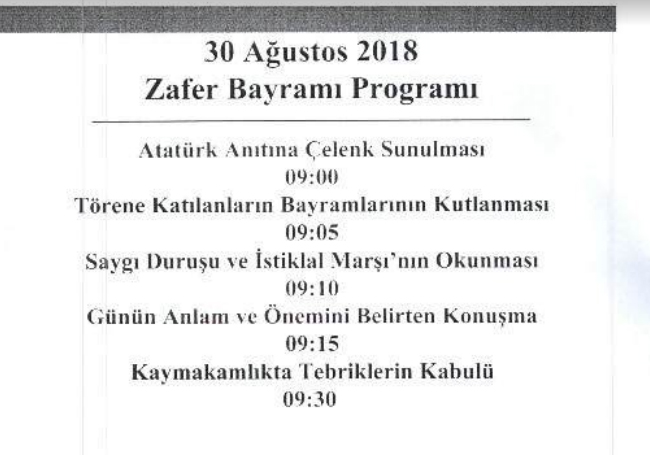Silivri'de 30 Ağustos Zafer Bayramı kutlanacak