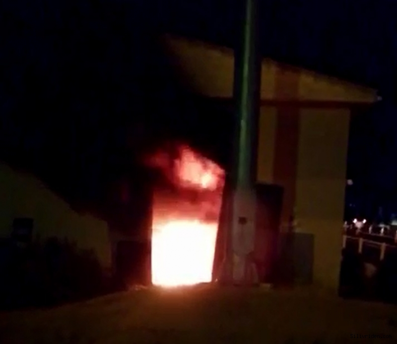 Silivri'de trafo patladı