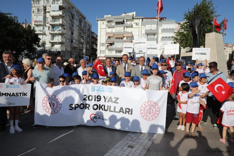 Yaz spor okulları törenle açıldı