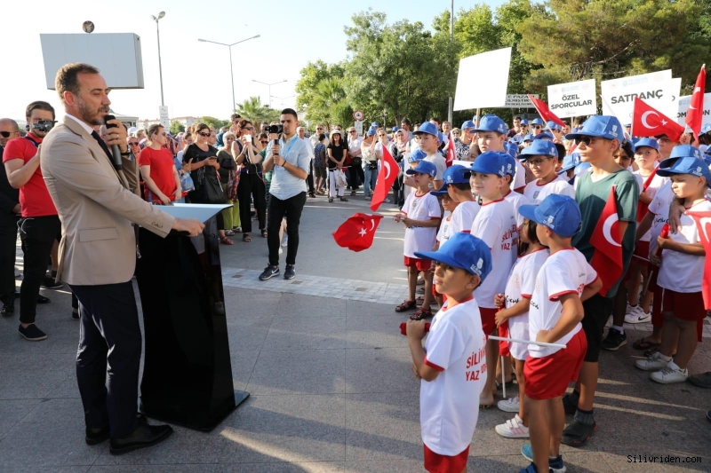 Yaz spor okulları törenle açıldı