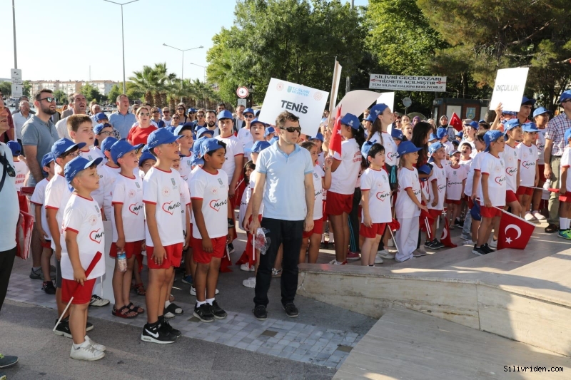 Yaz spor okulları törenle açıldı