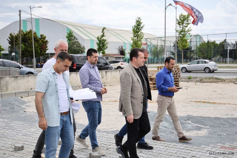 Başkan Balcıoğlu projeleri yerinde inceledi