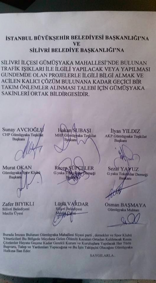 Gümüşyakalılar 'artık yeter' diyor
