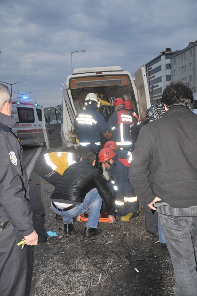 Silivri'de korkunç kaza