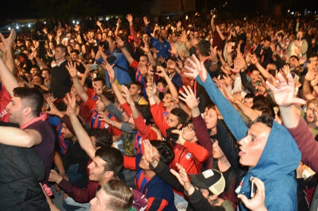 Tarihi başarı coşkuyla kutlandı