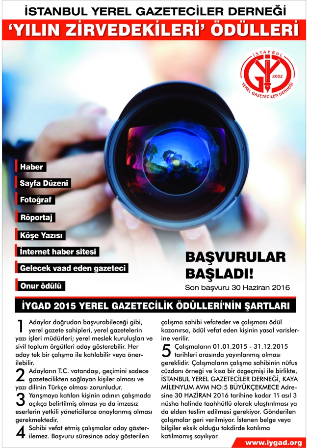 İYGAD ödül dağıtacak