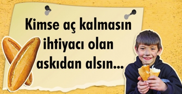 Silivri'de 'askıda ekmek' var