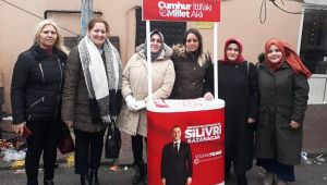Cumhur İttifakı kadınlarından pazar mesaisi