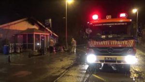 Silivri'de balık restoranı yandı