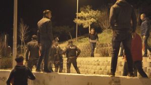 Mitingde olay! Bıçaklı saldırgan yakalandı