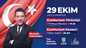 Başkan Yılmaz'dan cumhuriyet coşkusuna davet