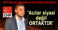 'Acılar siyasi değil, ortaktır'