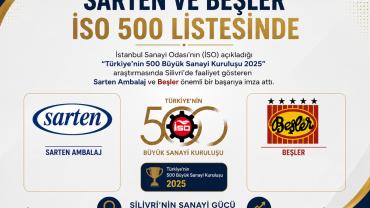 Sarten ve Beşler İSO 500 listesinde