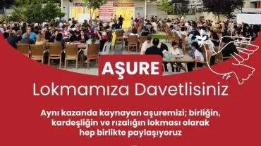 Aşure lokmasına davet