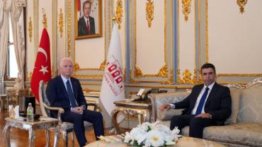 Vali Davut Gül, Silivri Kaymakamı Murat Eren'i kabul etti