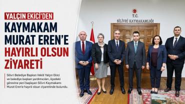 Yalçın Ekici'den Kaymakam Murat Eren'e hayırlı olsun ziyareti