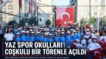 Yaz Spor Okulları coşkulu bir törenle açıldı